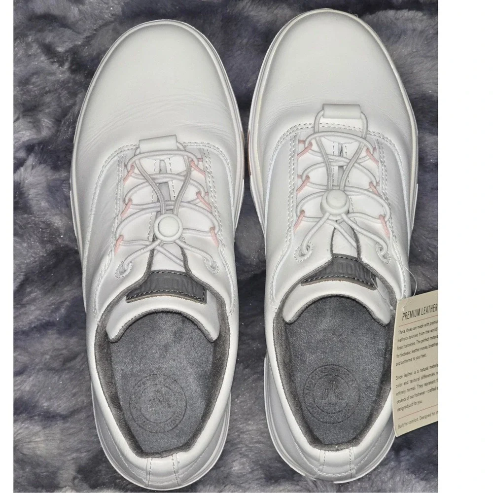 NWB Anodyne‎ No. 93 Casual Sneaker Women's size 8 white, pink accent